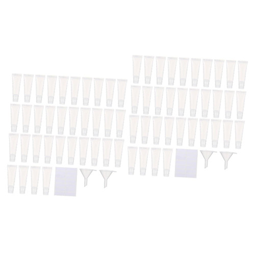 FOMIYES 100 pcs Lipstick Hose cosmetic DIY supplies Clear Lip Gloss Container mini lip glosses container refill empty tube clear container Lip Gloss Empty Containers lip balm tube plastic