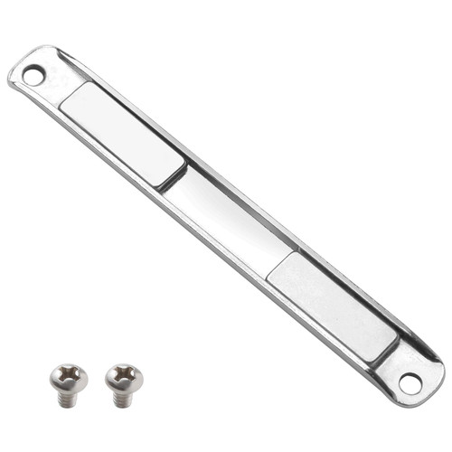 Shower Door Magnet Replacement Stainless Steel U-Channel -with Magnet and Screws Glass Shower Door Magnetic Strip for Swing Shower Doors Shower Door Replacement Parts Shower Door Magnetic Latch