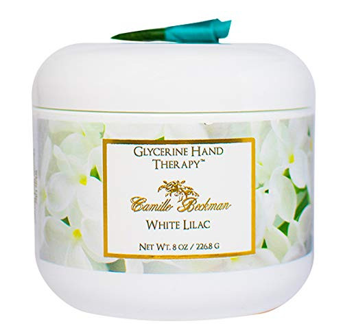 Camille Beckman Glycerine Hand Therapy Cream, White Lilac, 8 Ounce