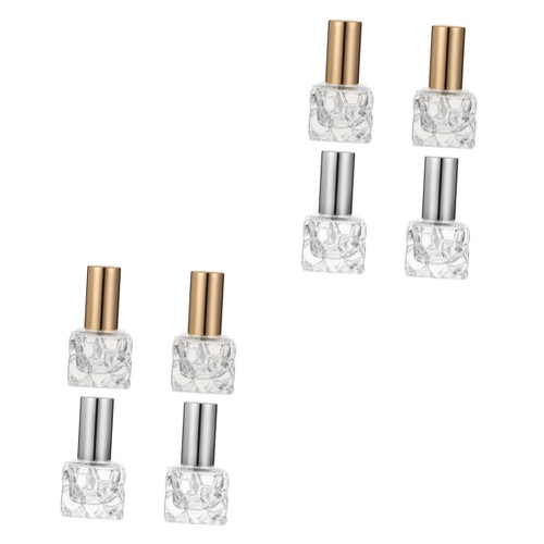 BESTOYARD 8 Pcs Perfume Bottle Perfume Spray Pump Empty Makeup Bottle Spray Bottles for Essential Oils Purse Perfume Mist Spray Bottle Perfume Dispenser Bottle Travel Quartet Glass Vintage