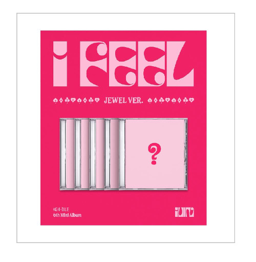 (G) I-DLE - I feel (Jewel Ver.) 6th Mini Album CD + Folded Poster (Random ver. (+1 Folded Poster))