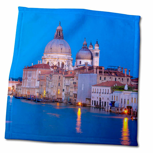 3dRose Italy, Venice. Church of Santa Maria Della Salute at Sunset. - Towels (twl-330193-3)