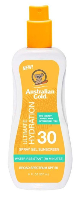 Australian Gold Spf#30 Spray Gel Ultimate Hydration 8 Ounce (235ml) (2 Pack) Australian Gold Spf#30 Spray Gel Ultimate Hydration 8 Ounce (235ml) (2 Pack)