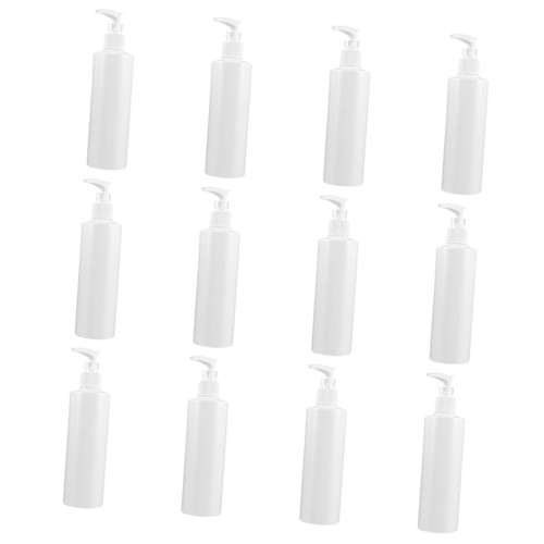 12 Pcs Bottle Lotion Bottle Travel Lotion Container refillable Hand Black Lotion Bottles Lotion Dispenser Travel Liquid Container Empty Lotion Container Cream White Pack Plastic
