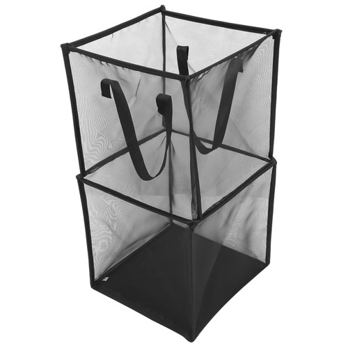 Beaupretty Folding Laundry Basket Laundry Hamper with Wheels Basketball Hamper Laundry Mesh Bag Bathroom Laundry Collapsible Laundry Hamper Large Laundry Basket Foldable Pp Laundry Net Baby