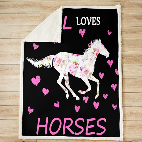 Girls Horse Throw Blanket Kids Floral Galloping Horse Sherpa Blanket for Bed Sofa Couch Bedroom Pink Farmhorse Decor Fleece Throw Blanket Animal Heart Plush Blanket 40"x50" Girls Horse Throw Blanket Kids Floral Galloping Horse Sherpa Blanket for Bed Sofa Couch Bedroom Pink Farmhorse Decor Fleece Throw Blanket Animal Heart Plush Blanket 40"x50"
