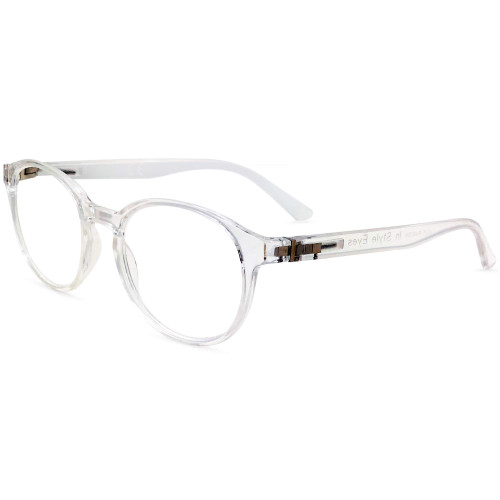 In Style Eyes Opulent Reading Glasses - Full-Rimmed, Classic Oval Style Frame - Non-Polarized Lens - Clear - 2.0x