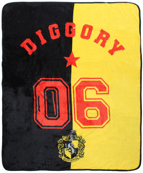 Northwest Harry Potter Cedric Diggory Hufflepuff Silk Touch Throw Blanket 50" x 60" (127cm x 152cm)