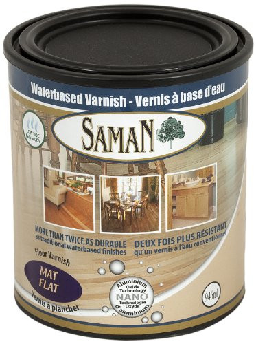 SamaN 160-005-1L 1-Quart Interior Water Based Flat Varnish with Aluminum oxide