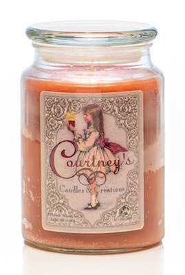 Leather - Courtneys Candles Maximum Scented 26oz Large Jar Candle