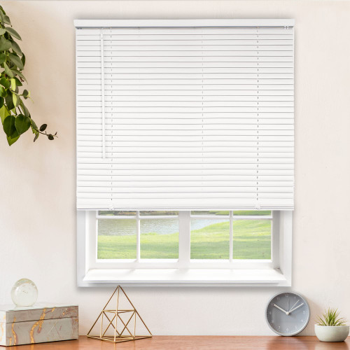 CHICOLOGY Blinds for Windows , Mini Blinds , Window Blinds , Door Blinds , Blinds & Shades , Camper Blinds , Mini Blinds for Windows , Horizontal Window Blinds , Gloss White, 26"W X 72"H