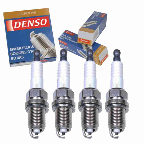 4 pc DENSO Standard U-Groove Spark Plugs compatible with Toyota Matrix 1.8L 2.4L L4 2003-2013