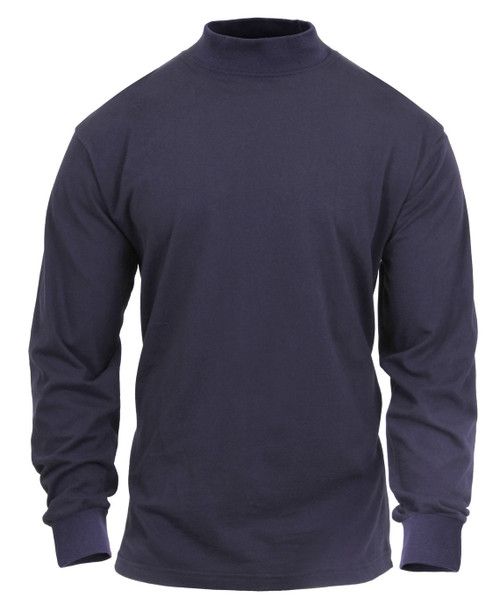 Rothco Mock Turtleneck, Midnight Navy Blue, Small