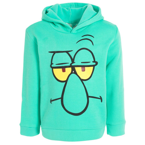 SpongeBob SquarePants Nickelodeon Squidward Big Boys Hoodie Aqua 10-12