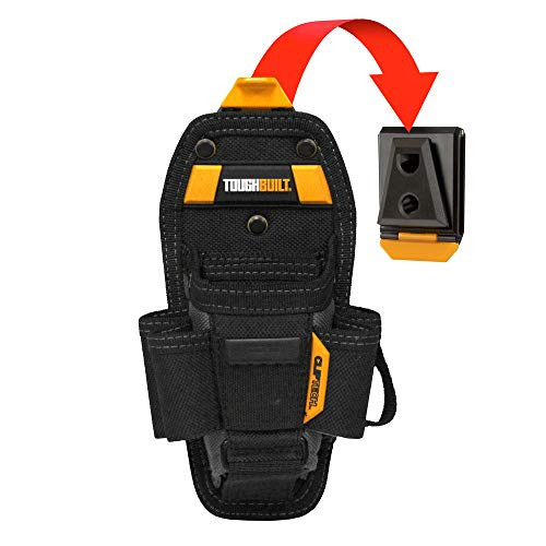ToughBuilt - Technician 7 Pocket Pouch (Medium) | 11 Pockets & Loop, 2 Adjustable bags, 4 Snug-fit Screwdrivers Holster, Secure Multi-Tool Holder Accessory (ClipTech Hub & Belts) (TB-CT-36-M7)