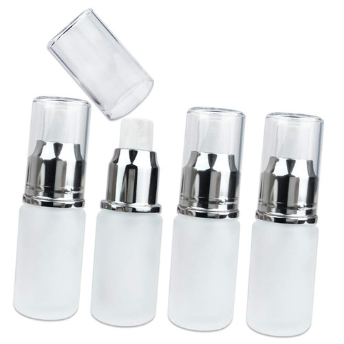 Beavorty 6pcs airless lotion dispenser refillable pump bootle pump spray bottle hand soap bottle empty shampoo bottle perfume spray bottle Dispensers Push type vacuum pump
