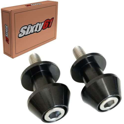 Sixty61 Swingarm Spools for Suzuki Hayabusa 1999-2019 Black Sliders