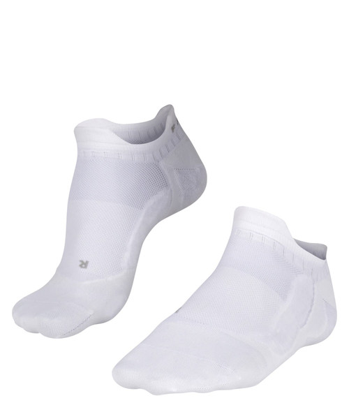 FALKE Men's GO5 Invisible Golf Socks, Breathable Quick Dry, No Show Length, Light Cushion, Ultra Lightweight, White (White 2000), 6.5-8.5, 1 Pair