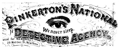 Allan Pinkerton (1919-1884) Namerican (Scottish-Born) Detective Detail Of The Stationary Logo For PinkertonS National Detective Agency With Offices In New York Philadelphia And Chicago Poster Print by