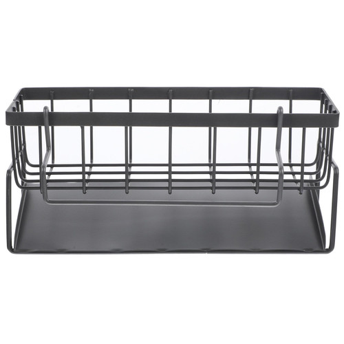 VILLCASE dish cloths sink kitchen dish cloth rack kitchen dishcloth organizer sponge holder sponge draining holder dishcloth holder kitchen supplies drain rack rag wrought iron bowl cloth