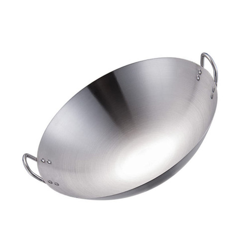 stainless steel wok stir- fry pans paella cooking pan deep frying pan skillet pan stainless steel pan chinese wok pan large wok pan spanish paella pan cast iron wok deep wok Metal