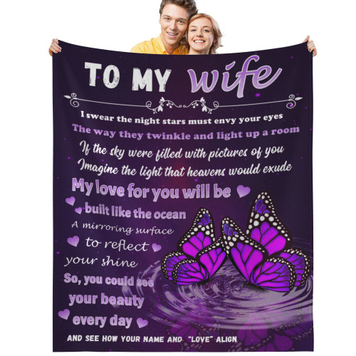 Gifts for Wife, Wedding Anniversary Romantic Gifts for Her, to My Wife Gifts Blanket from Husband, Christmas Valentines Birthday Gifts for Wife, Good Wife Birthday Gift Ideas Wife Blanket 60"x80" Gifts for Wife, Wedding Anniversary Romantic Gifts for Her, to My Wife Gifts Blanket from Husband, Christmas Valentines Birthday Gifts for Wife, Good Wife Birthday Gift Ideas Wife Blanket 60"x80"