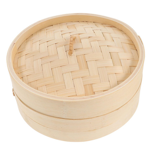 FUOYLOO 1 Set Steamer Bamboo Cooking Utensils Wooden Cooking Utensils Vegetable Steamer Pot Veggie Steamer Basket Dumpling Steamer Stainless Steel Steamer Basket Practical Bun Steamer Food