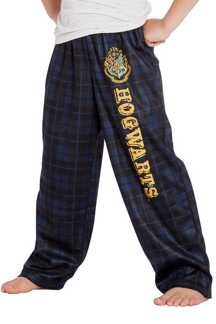 INTIMO Harry Potter Big Boys Houses Plaid Pajama Lounge Pants (Hufflepuff, 16)