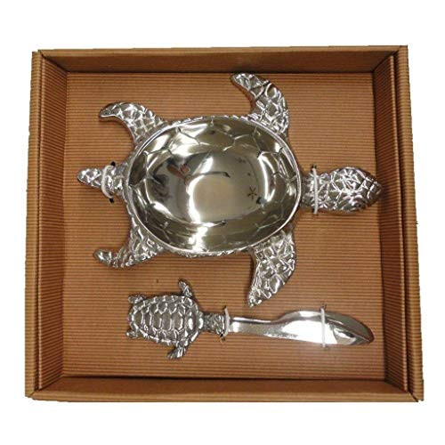 Sea Turtle Design Dip Bowl with Spreader