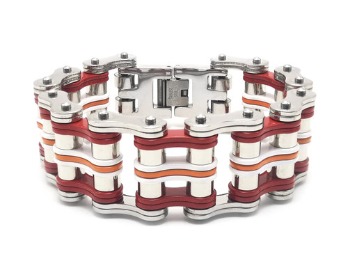 kmdie Mens Bikers Bracelet of Stainless Steel Masculine Style Motorcycle Bike Chain Bracelets 8.25 inch kmdie Mens Bikers Bracelet of Stainless Steel Masculine Style Motorcycle Bike Chain Bracelets 8.25 inch