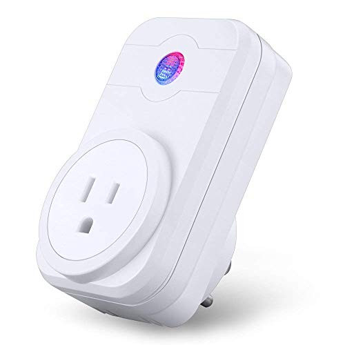 WiFi Smart Socket Mini Outlet Plug Compatible with Alexa/Google Home/IFTTT Wireless Smart Wall Socket Remote Switch with Timing Function Remote Control No Hub Required
