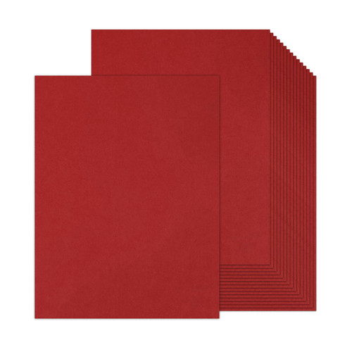 100 Sheets Red Cardstock 8.5 x 11 Thick Printer Paper, Goefun 80lb Red Card Stock Paper for Christmas Cards Making, Invitations and Craft