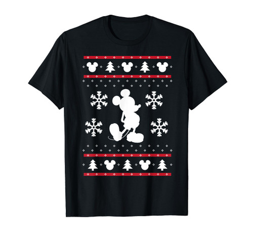 Disney White Mickey Mouse Holiday T-Shirt