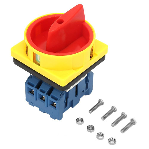 25A/32A Load Circuit Breaker Switch 3-Pole 2-Position Rotary Cam On-Off Power Switch (25A)
