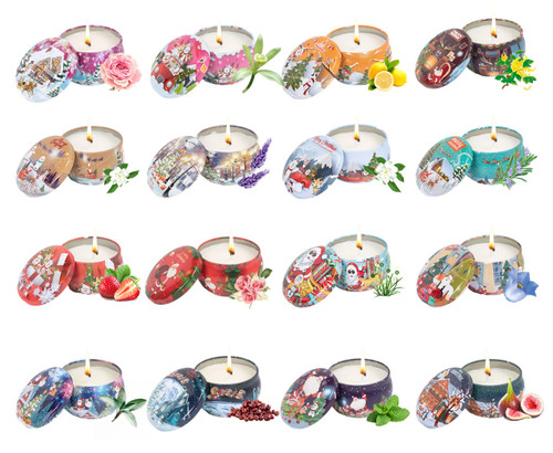 Christmas Scented Candles,Aromatherapy Candle Gifts Set for Christmas Day,Scented Candles Gifts for Women,Soy Scented Candles for Home,16 Pack Christmas Candles Set for Birthday,Valentine's Day