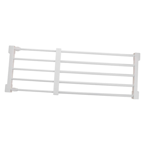OFFSCH Pantry separators Shelf Tension Rod Closet Rack Expandable Closet Shelf Expandable Shelves Closet Clothing Stand Telescopic Wall Mounted Drawers White abs Clothing Rack 1Pc