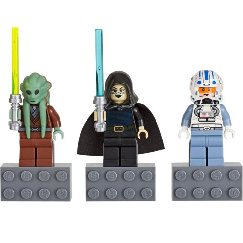 LEGO Star Wars Minifigure Magnet Set 852947 Kit Fisto, Bariss Offee and Captain Jag
