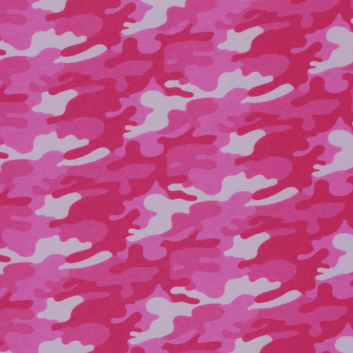 Mook Fabrics Flannel PRT Camo, Hot Pink, 5 Yard Precut