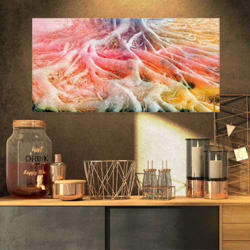 Designart PT8588-32-16 Retro Roots Watercolor-Trees Painting Canvas Art Print-32x16, 32x16 Designart PT8588-32-16 Retro Roots Watercolor-Trees Painting Canvas Art Print-32x16, 32x16