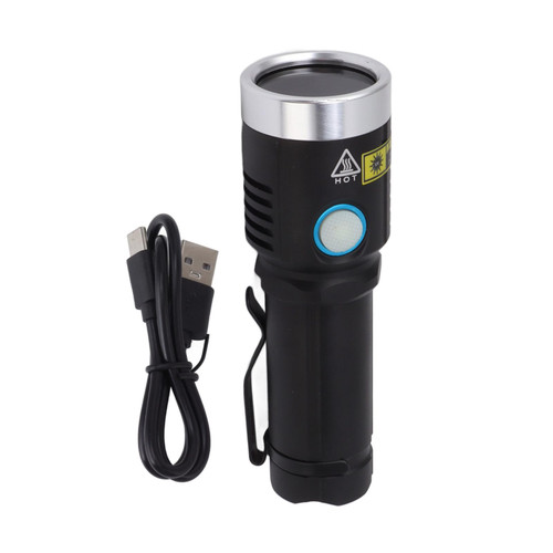 Led Ultraviolet Flashlight, 20W 365nm USB Rechargeable UV Flashlight, Aluminum Alloy Portable Black Light Flashlight for Pet Stain Detector