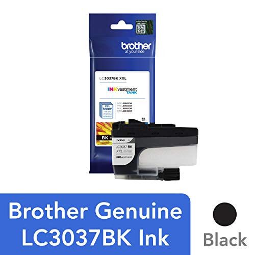 Brother Genuine LC3037BK, Single Pack Super High-Yield Black INKvestment Tank Ink Cartridge, Page Yield Up to 3,000 Pages, LC3037 Brother Genuine LC3037BK, Single Pack Super High-Yield Black INKvestment Tank Ink Cartridge, Page Yield Up to 3,000 Pages, LC3037