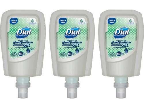 Dial Dia19029 Profession Fit Antibacterial Gel Hand Sanitizer, Refill, 33.8 Fl. Oz.
