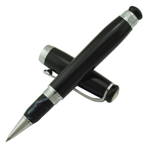 Duke Mentor Series Rollerball Pen, Noble Snake Pen Clip and Blue Celluloid