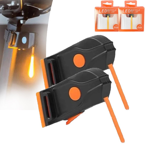 Photon Drop Bike Tail Light, Rechargeable USB Bicycle Rear Cycling for Any Type of Seatpost, Blinking Lights for Bikes Riding at Night, Blinking Lights for Bikes Riding at Night (2PCS)