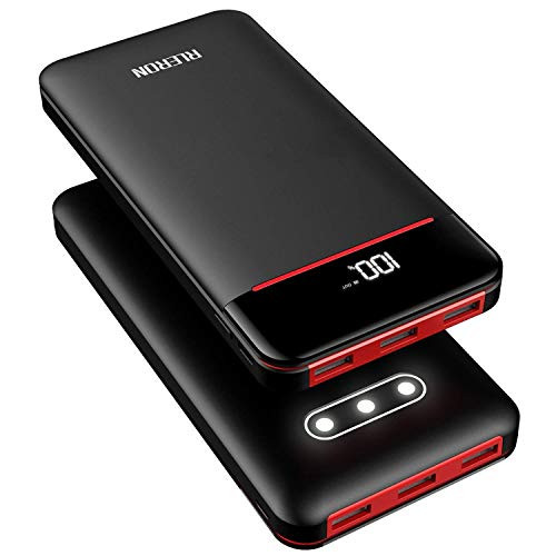 Power Bank 25000mAh Portable Charger Battery Pack with Three Outputs&Dual Inputs Huge Capacity Backup Battery Compatible Compatible Smartphone,Tablet and More