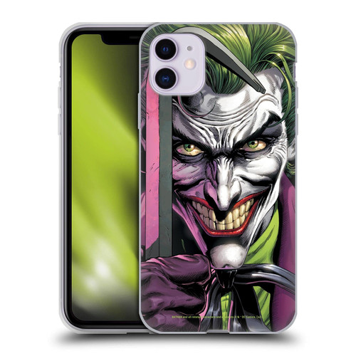 Head Case Designs Officially Licensed Batman DC Comics The Clown Three Jokers Soft Gel Case Compatible with Apple iPhone 11