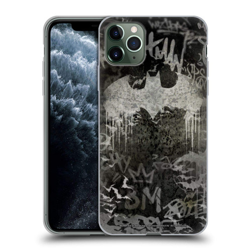 Head Case Designs Officially Licensed Batman DC Comics Graffiti Logo Vintage Fashion Soft Gel Case Compatible with Apple iPhone 11 Pro Max