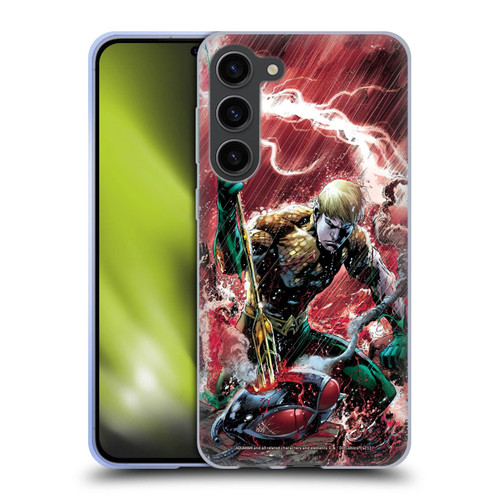Head Case Designs Officially Licensed Aquaman DC Comics New 52 Vol 7#11 Comic Book Art Soft Gel Case Compatible with Samsung Galaxy S23+ 5G
