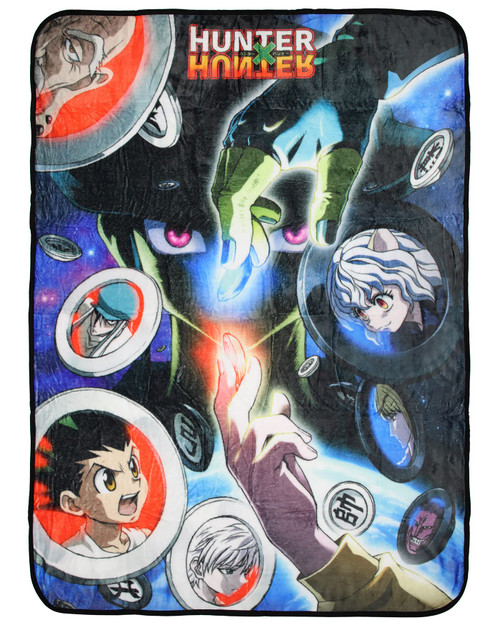 Bioworld Hunter X Hunter Anime Meruem with Gungi Pieces Soft Plush Fleece Throw Blanket