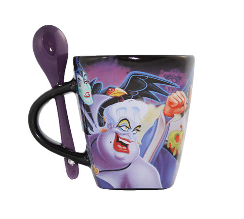 Disney Classic Villains Ceramic Coffee Beverage Mug and Spoon Set